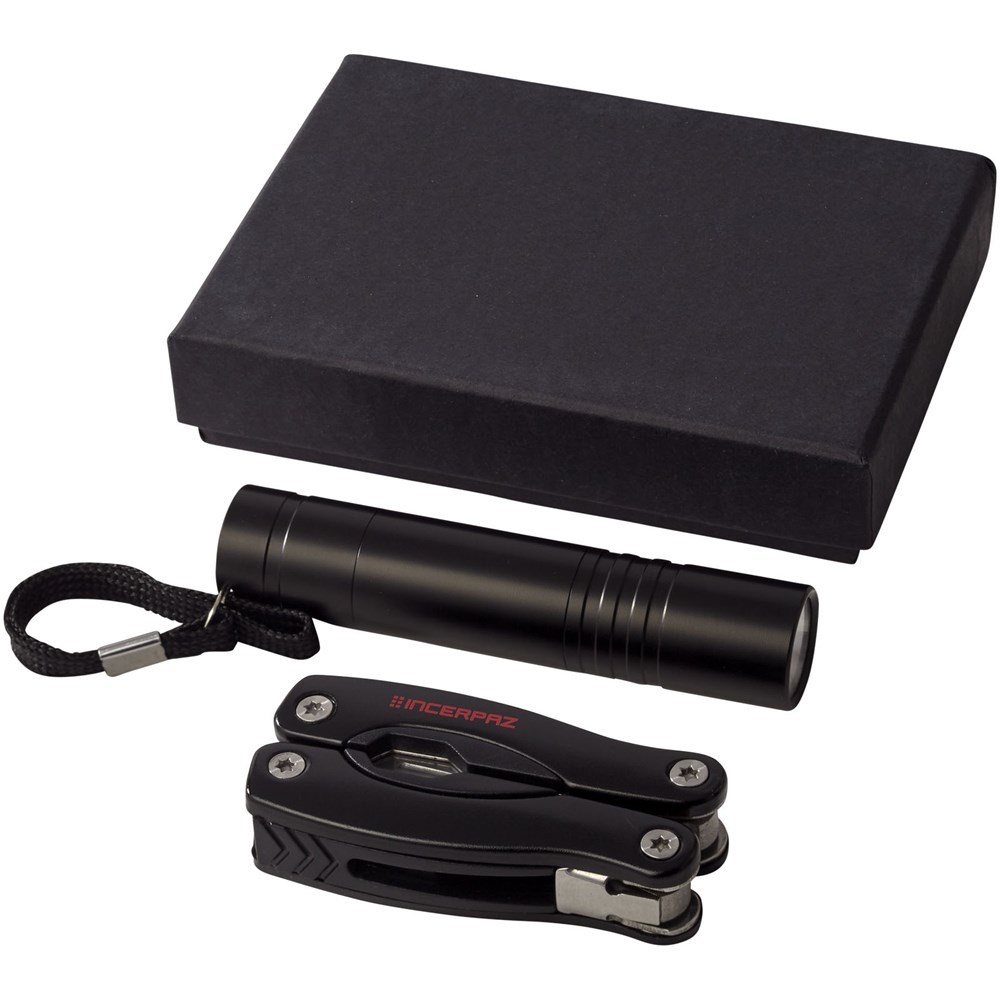 Scout multifunctioneel mes en LED zaklamp set