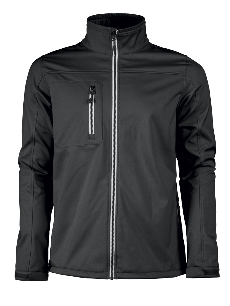 Vert Softshell Jas Heren Zwart XXL