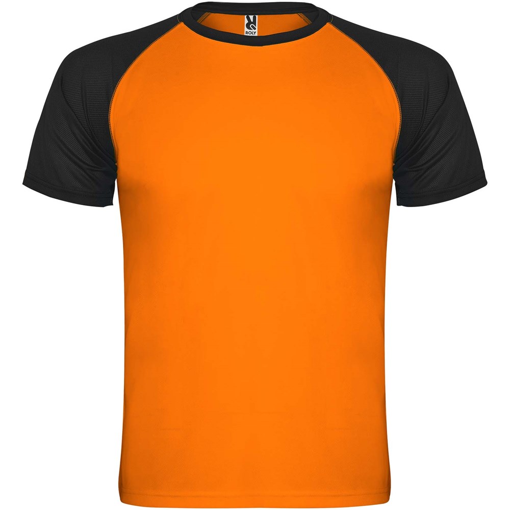 Fluor oranje, Zwart