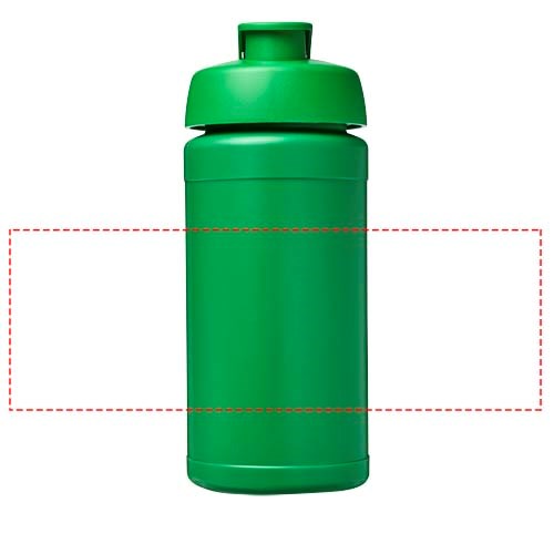 Baseline 500 ml gerecyclede drinkfles met klapdeksel