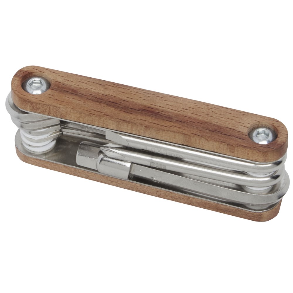 Fixie houten multitool voor fietsen met 8 functies
