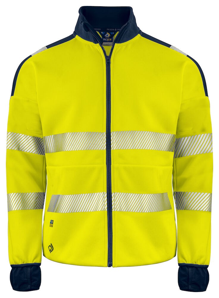 6109 Sweatshirt Full Zip Yellow/navy M